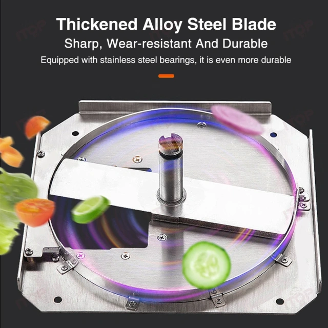 Stainless Steel Electric Dicer Cutter Fruit Vegetable Cube Chopper Slicer 225kg/h Work Continuously For 2 Hours