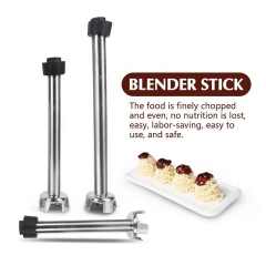 Commercial Stainless Steel Blender Stick 200mm/250mm/300mm/400mm/500mm for Handheld Immersion Blender Food Mixers