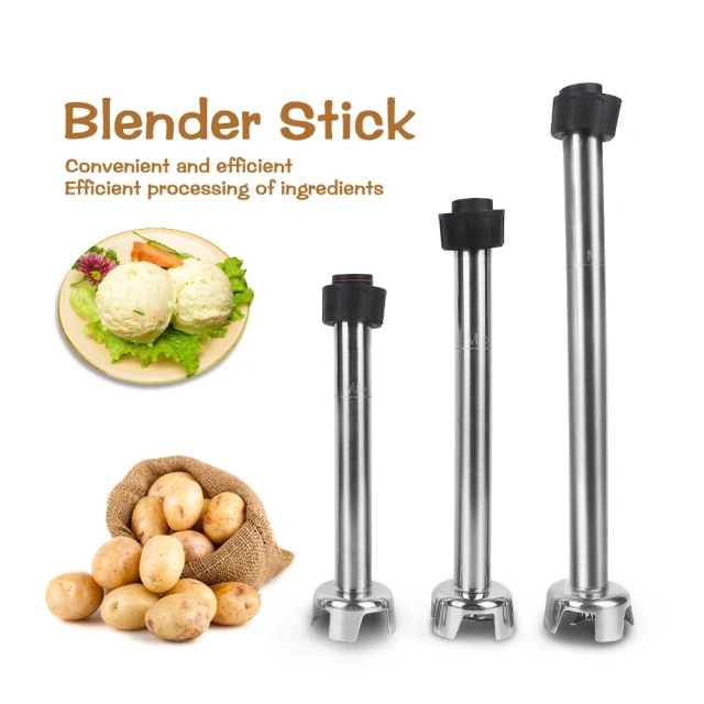 Commercial Stainless Steel Blender Stick 200mm/250mm/300mm/400mm/500mm for Handheld Immersion Blender Food Mixers