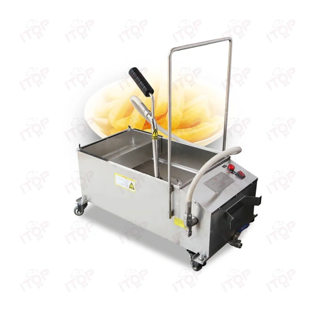 European Quality Deep Fryer Filter Machine Durable Oil Filtering Machine in Food Manufacturing Cooking Oil Filter
