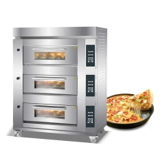 1/2/3 Decks Professional Bread Deck Oven Commercial Gas Bakery Cake Deck Oven Industrial Baking Oven