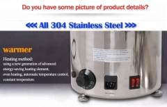 DHC6F Commercial Chocolate Fountain 6 Layers Full 304 stainless Steel Body