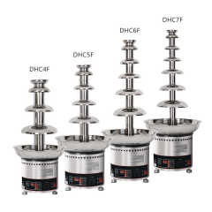DHC6F Commercial Chocolate Fountain 6 Layers Full 304 stainless Steel Body