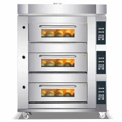 1/2/3 Decks Professional Bread Deck Oven Commercial Gas Bakery Cake Deck Oven Industrial Baking Oven