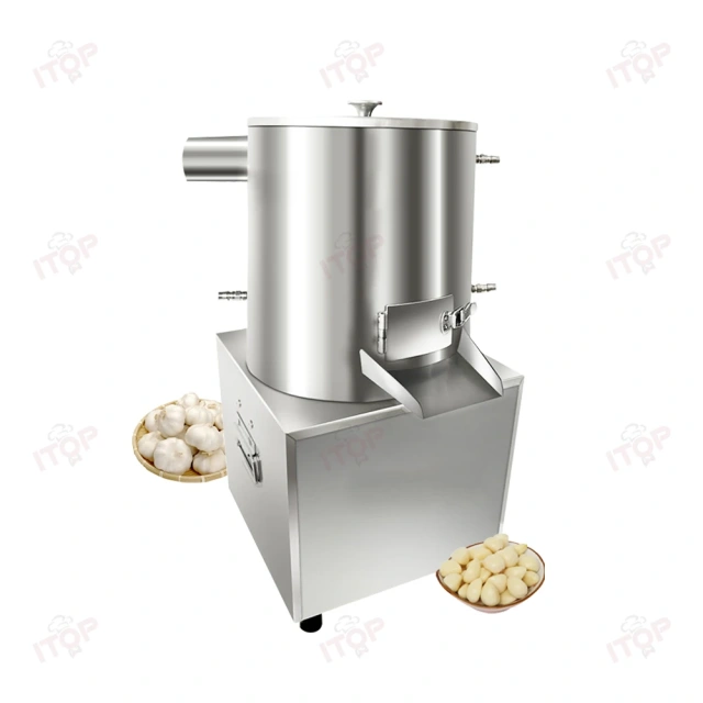 50kg/h Automatic Garlic Peeling Machine Commercial Garlic Skin Peel Removing Machine Pneumatic Dry Garlic Peeler Machine