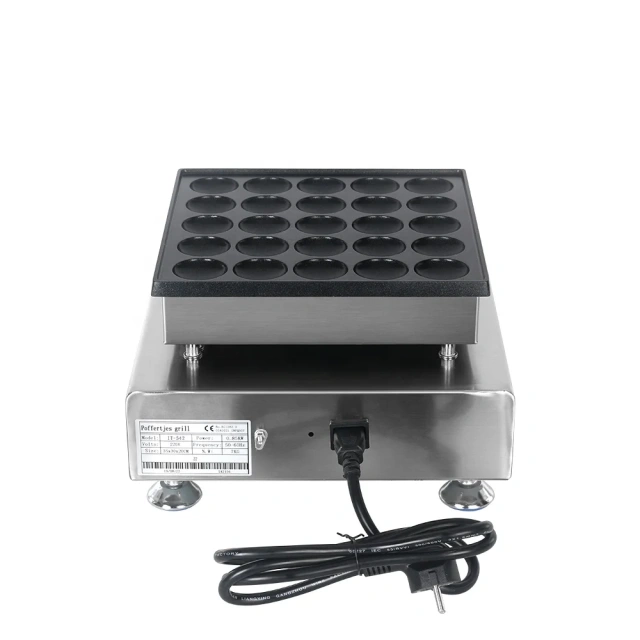 25 Pcs Commerical Machine for Making Pancakes Mini Pancakes Waffle Machine Poffertjes Grill CE Approved