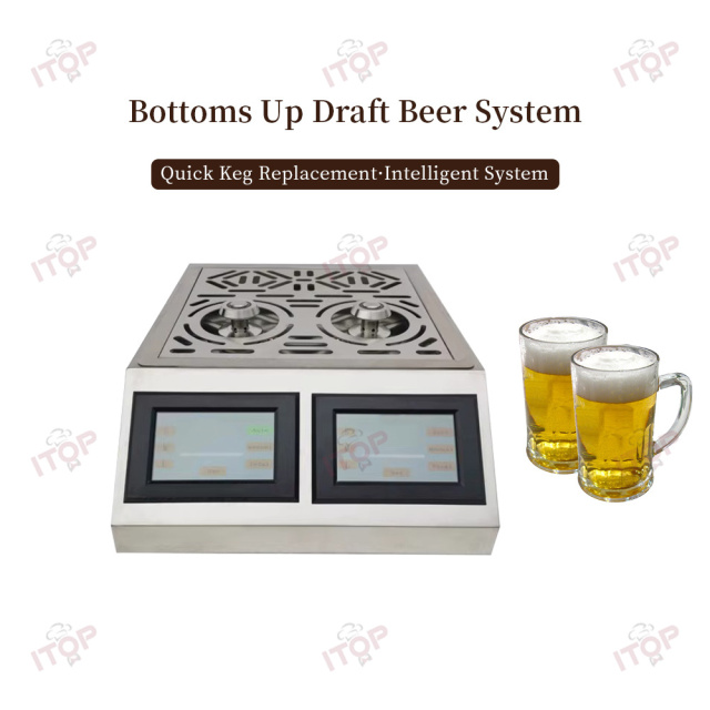 2-nozzle Beer Tap Dispenser Bottoms Up Beer Dispenser Draughtbeer Dispensing Machine Beer Volume Can Be Adjusted