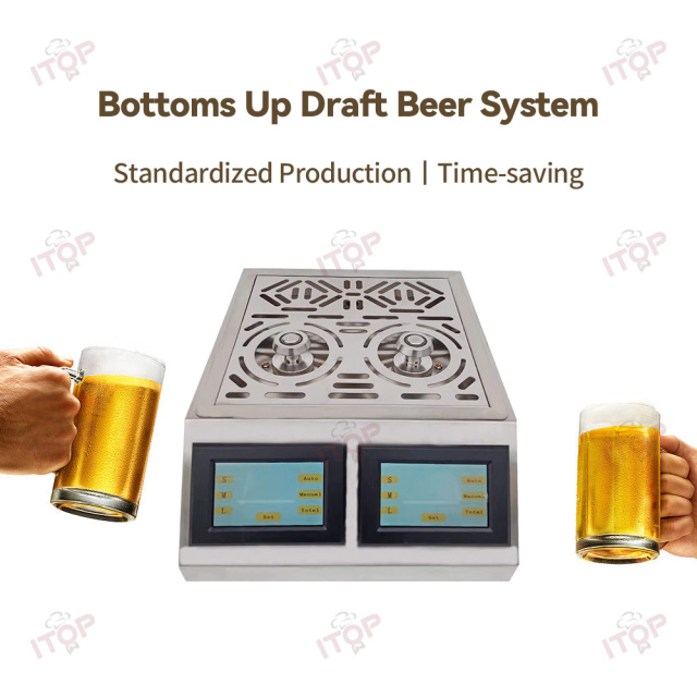 2-nozzle Beer Tap Dispenser Bottoms Up Beer Dispenser Draughtbeer Dispensing Machine Beer Volume Can Be Adjusted