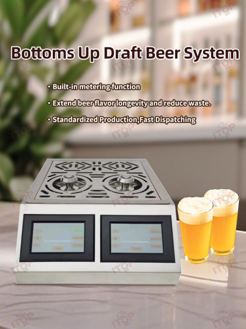 2-nozzle Beer Tap Dispenser Bottoms Up Beer Dispenser Draughtbeer Dispensing Machine Beer Volume Can Be Adjusted