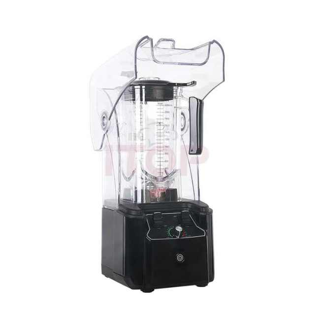 2L Hopper Commercial Blender Heavy Duty Blender for Smoothies with Sound Cover