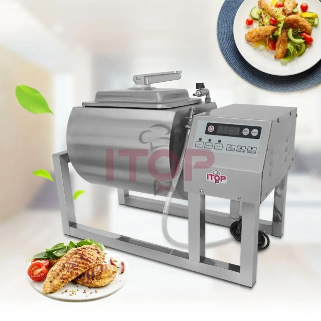 Commercial Fast Food Kitchen Equipment Intelligent Timing Chicken Marinade Roll Kneading Machine