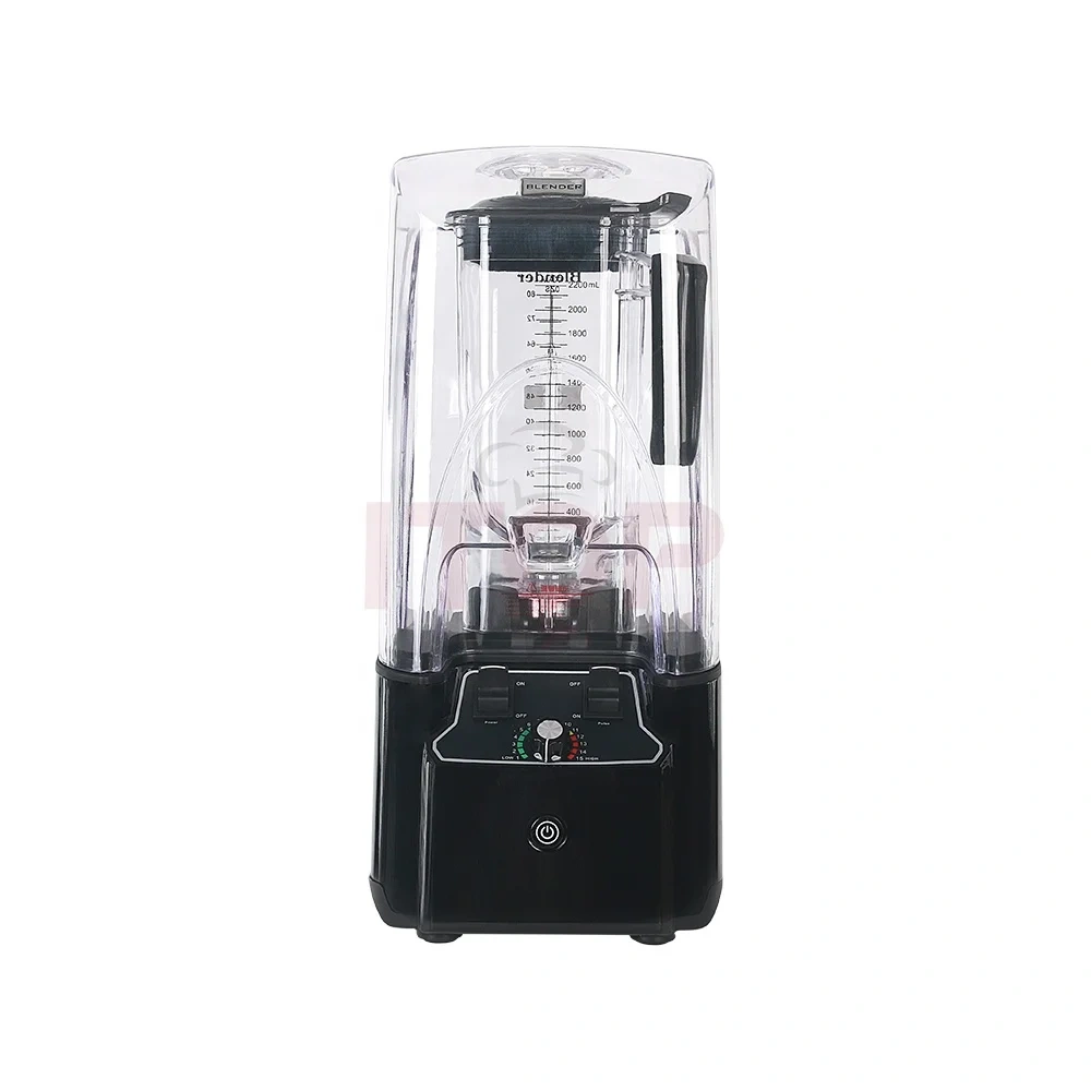 2L Hopper Commercial Blender Heavy Duty Blender for Smoothies with Sound Cover