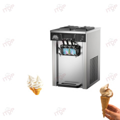 Commercial Soft Serve Ice Cream Machine Frozen Yogurt Ice Cream Maker With 2+1 Flavors Soft Serve Ice Cream Machine