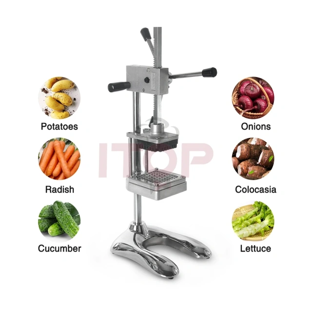 Vertical Manual French Fries Potato Strip Cutting Machine Potato French Fries Potato Chips Cutter Machine Cucumber Taro Cutters