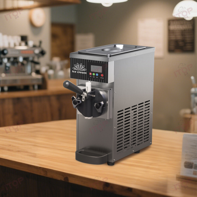 Small Size Soft Ice Cream Maker Mini Portable Automatic Soft Serve Ice Cream Machine For Household Commercial Use