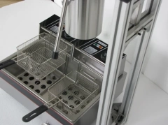 Wholesale 5l Manual Churrera Extruder Machine Hollow Churros Shaping Machine With Cutter Fryer 4 Pieces 3-nozzles-mold