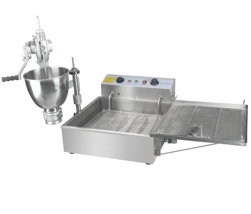 Full Automatic Donut Fryer Commercial Food Grade Stainless Steel Donut Making Machine Electric Doughtnut Maker