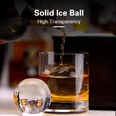 Sphere Ice Maker Fast Ice Making 5 Cm Large Ice Ball With Automatic Cleaning Function Suitable for Home and Bar