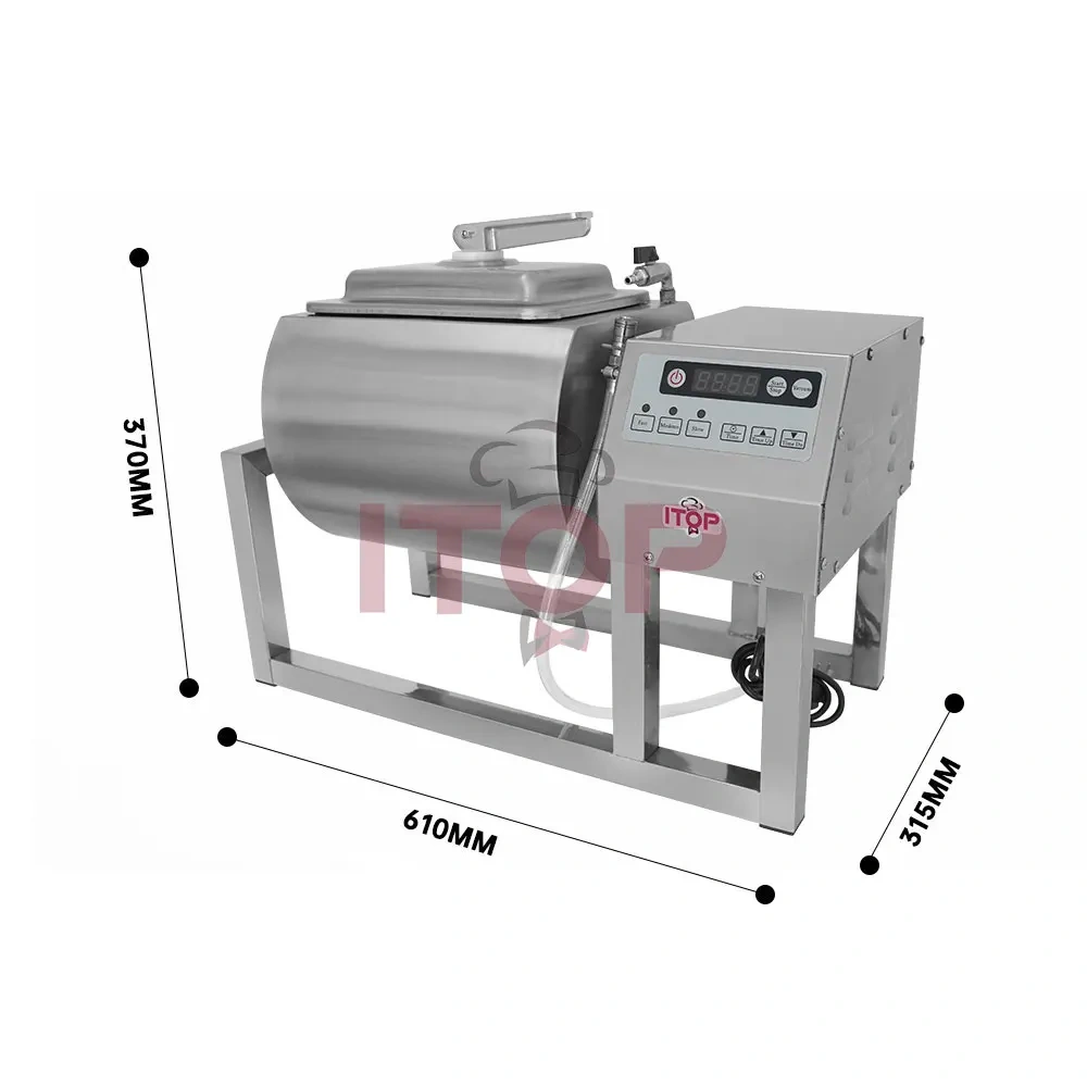 Commercial Fast Food Kitchen Equipment Intelligent Timing Chicken Marinade Roll Kneading Machine