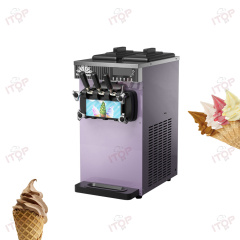 Automatic 3 Flavors Soft Icecream Making Commercial Ice Cream Machines For Business Milk Tea Shop Foodtruck Household