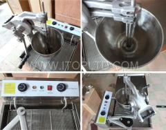 Full Automatic Donut Fryer Commercial Food Grade Stainless Steel Donut Making Machine Electric Doughtnut Maker