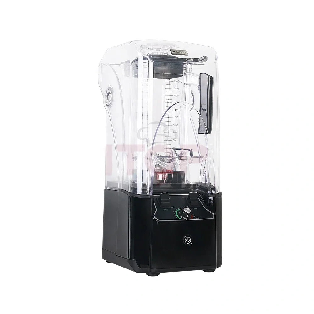 2L Hopper Commercial Blender Heavy Duty Blender for Smoothies with Sound Cover