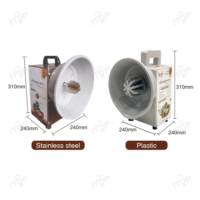35kg/h Plastic Coconut Scraper Machine Stainless Steel Coconut Shredder Industrial Coconut Meat Grinder