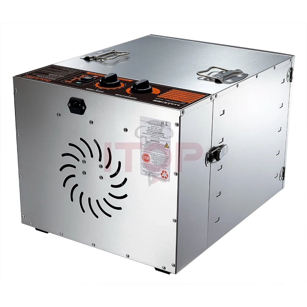59L Industrial Dehydrator  Stainless Steel Fruit Dehydrator Drying Machine 10 Layer Electric Food Dehydration Equipment