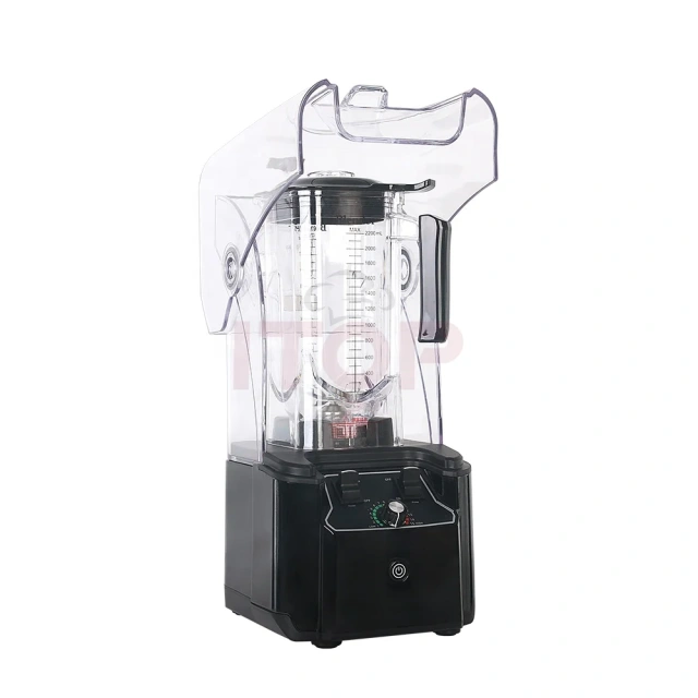 2L Hopper Commercial Blender Heavy Duty Blender for Smoothies with Sound Cover