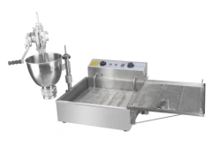Full Automatic Donut Fryer Commercial Food Grade Stainless Steel Donut Making Machine Electric Doughtnut Maker