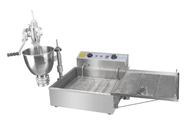 Full Automatic Donut Fryer Commercial Food Grade Stainless Steel Donut Making Machine Electric Doughtnut Maker