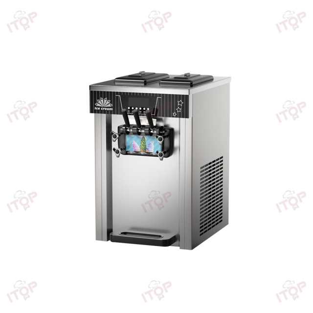 Commercial Soft Serve Ice Cream Machine Frozen Yogurt Ice Cream Maker With 2+1 Flavors Soft Serve Ice Cream Machine