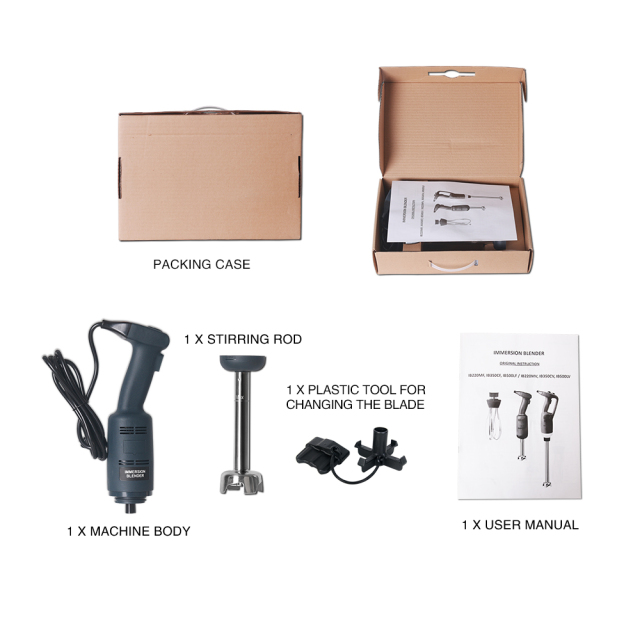 Electric Handheld Immersion Blender Motor Food Mixer Commercial Immersion Mixer Grinder Blender