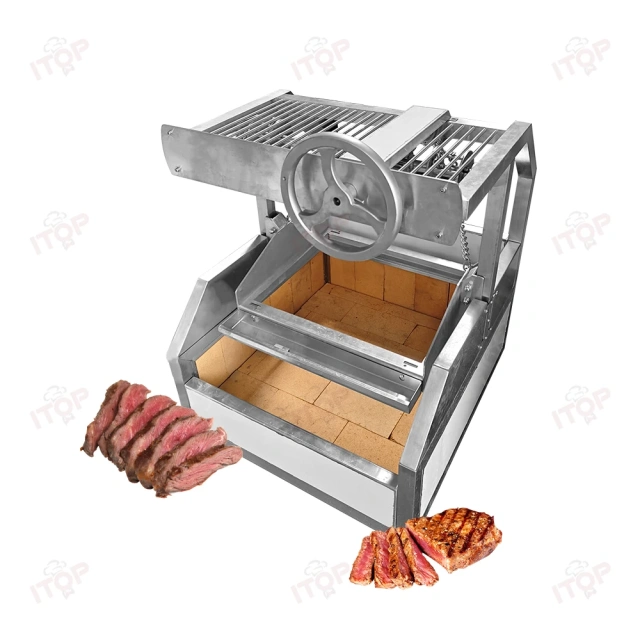 Wood Charcoal Adjustable Height Stainless Steel Asado Parrilla/ Santa Maria / Argentine Grill