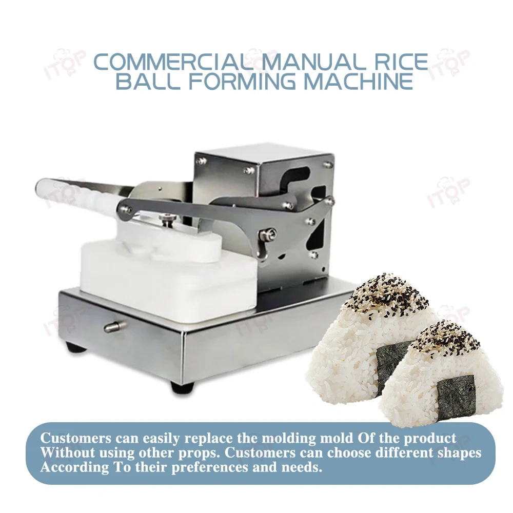 Japanese Rice Ball Forming Machine Onigiri Sushi Maker Forming Machine Rice Onigiri Making Machine