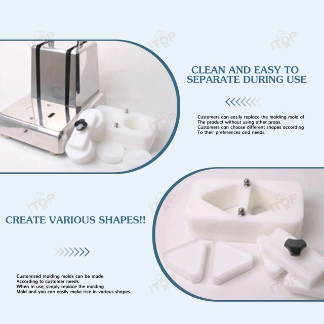 Japanese Rice Ball Forming Machine Onigiri Sushi Maker Forming Machine Rice Onigiri Making Machine