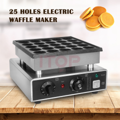 Stainless Steel 25/36/50/100 Holes Non Stick Coating Plate Dorayaki Mini Pancake Maker Snack Machine