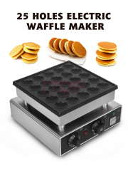 Stainless Steel 25/36/50/100 Holes Non Stick Coating Plate Dorayaki Mini Pancake Maker Snack Machine