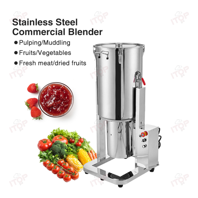 80L 110v 220v Commercial Industrial Vegetable Puree Blender Powerful Food Mixer Vegetable Shredder Grinder Crusher