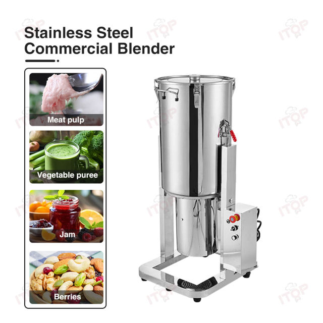 80L 110v 220v Commercial Industrial Vegetable Puree Blender Powerful Food Mixer Vegetable Shredder Grinder Crusher