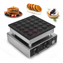 Stainless Steel 25/36/50/100 Holes Non Stick Coating Plate Dorayaki Mini Pancake Maker Snack Machine