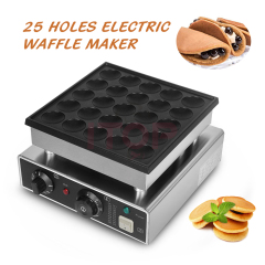 Stainless Steel 25/36/50/100 Holes Non Stick Coating Plate Dorayaki Mini Pancake Maker Snack Machine