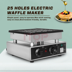 Stainless Steel 25/36/50/100 Holes Non Stick Coating Plate Dorayaki Mini Pancake Maker Snack Machine