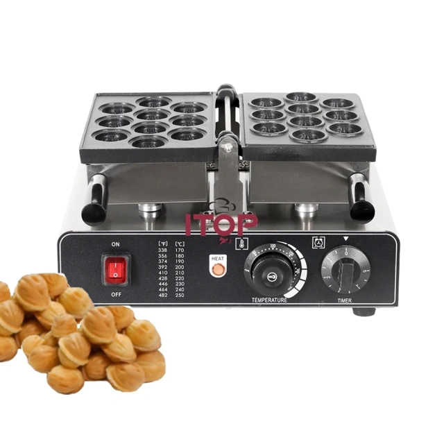 10 Pieces Walnut Cookie Wafer Maker Walnut Shaped Waffle Cake Manju Waffle Machine