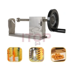 Spiral Ribbon Fry Cutter Potato Twister Semi-automatic Sprial Potato Tower Cutter Spiral Potato Cutting Machine