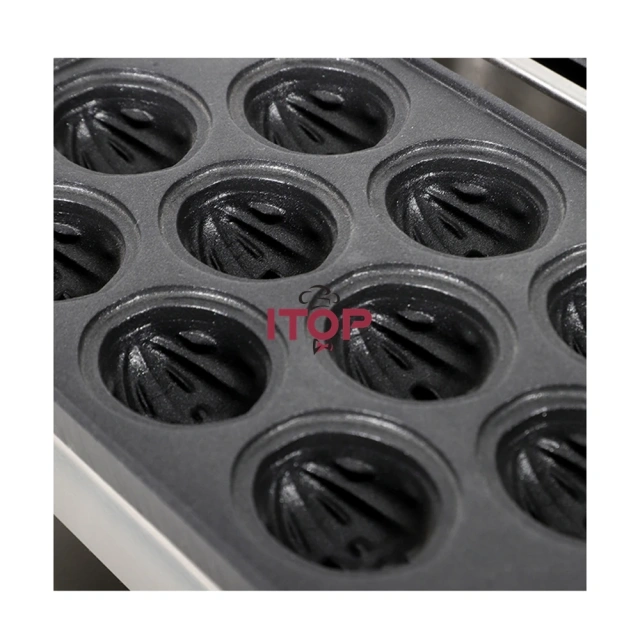10 Pieces Walnut Cookie Wafer Maker Walnut Shaped Waffle Cake Manju Waffle Machine