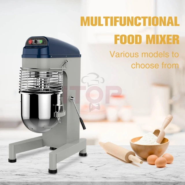 Commercial 20L 30L Food Mixer Bakery Bread Shop Flour Dough Mixer Spiral Cake Mixing Machine Egg Cream Beater