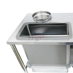 220v 110v Kfc Equipment Electric Breading Table Automatic Electric Powder Wrapping Chicken Breading Table