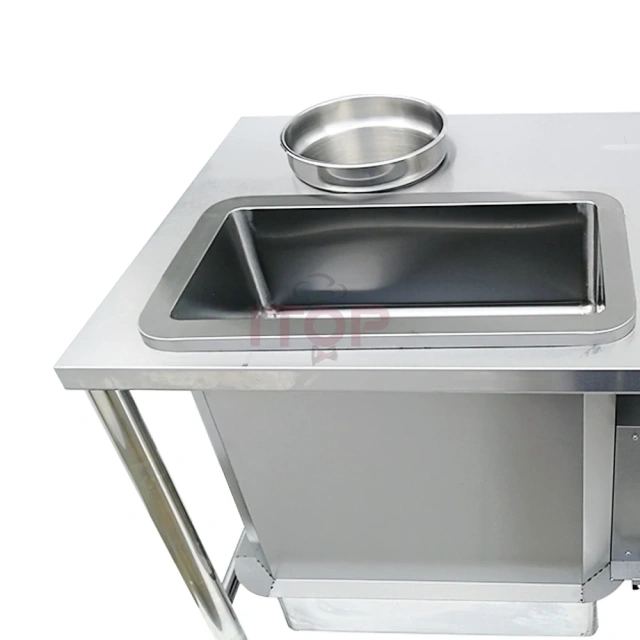 220v 110v Kfc Equipment Electric Breading Table Automatic Electric Powder Wrapping Chicken Breading Table