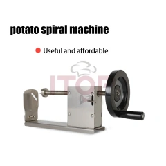 Spiral Ribbon Fry Cutter Potato Twister Semi-automatic Sprial Potato Tower Cutter Spiral Potato Cutting Machine